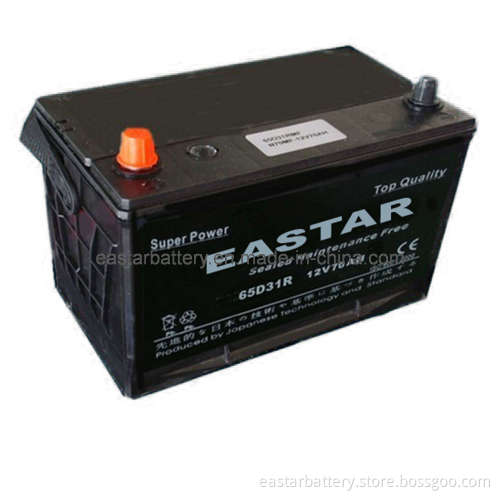 MF JIS Car Battery 12V70ah (65D31R-MF)